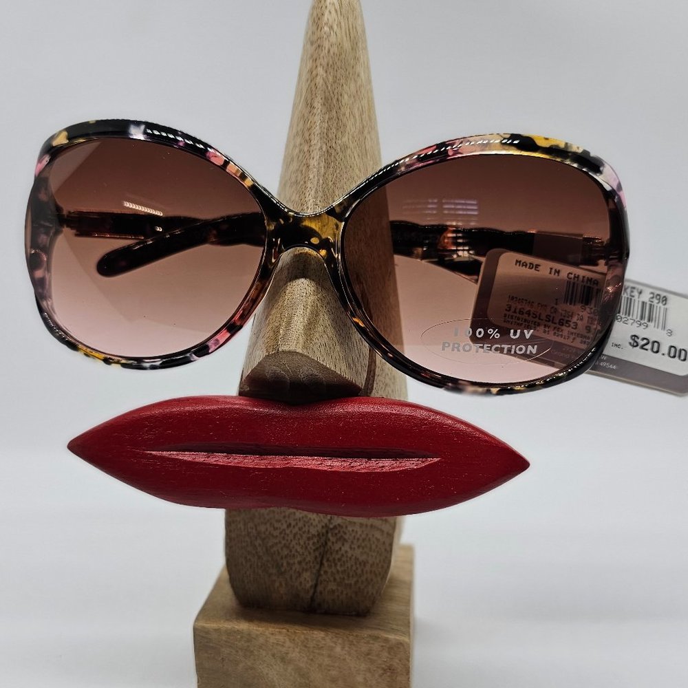 Falls Creek Multi Color Marble Butterfly Sunglasses 100%UV